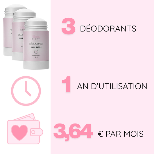 Déodorant Musc Blanc Tahara